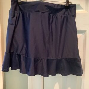 Elegant Navy Blue Women's Skort